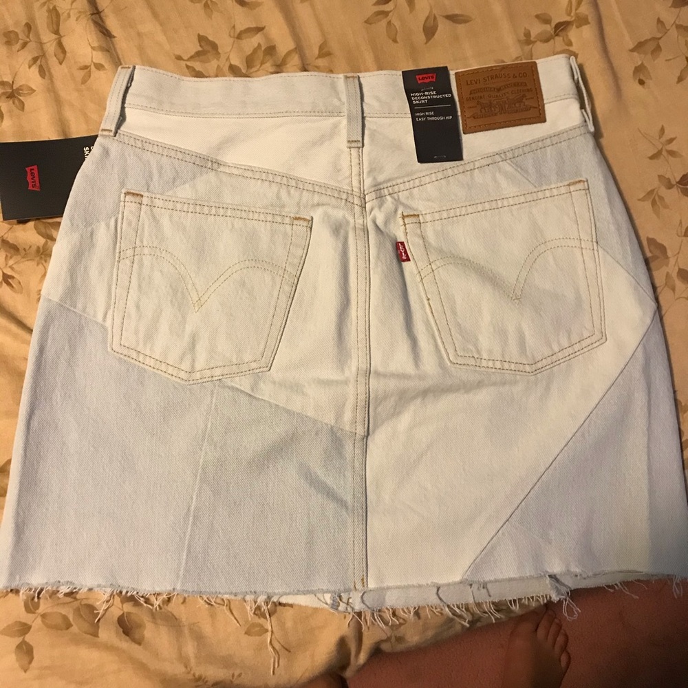 Levi High rise deconstructed skirt